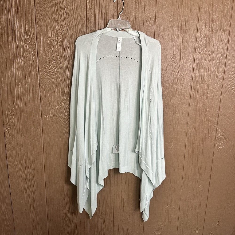 Lululemon Athletic Wrap Open Front‎ Poncho Cardigan Lagenlook Boho Sweater OS